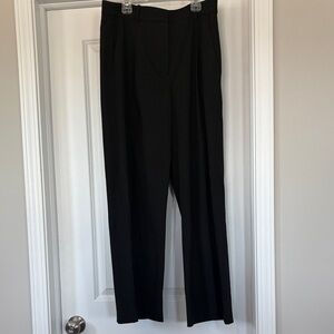 Abercrombie & Fitch Black Tailored Straight-Leg Trousers